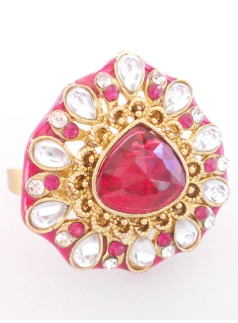 Kundan Finger Ring